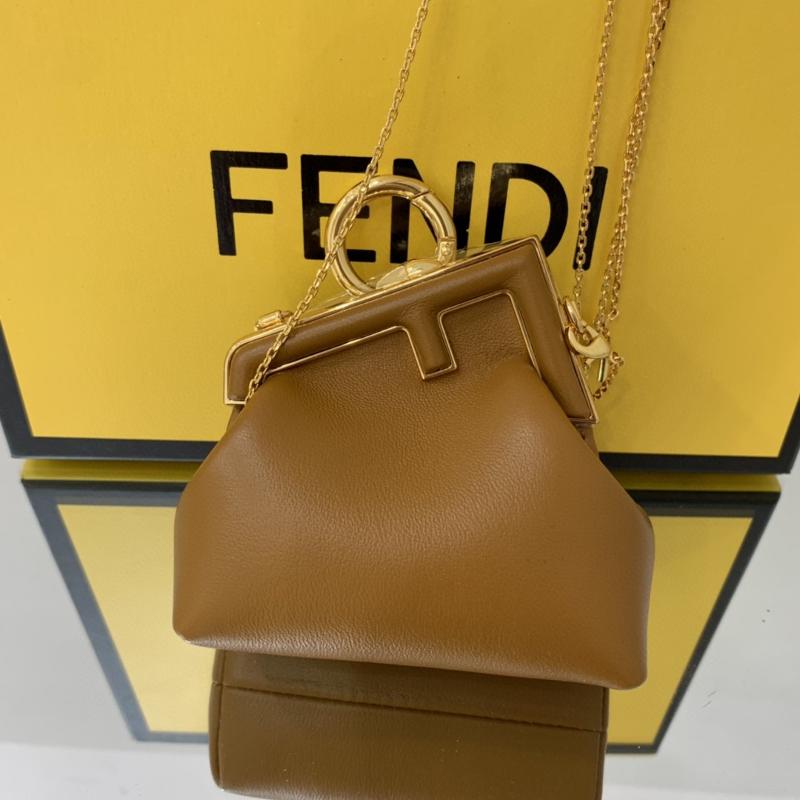 Fendi Clutches Shoulder Bag 7AS051 Caramel